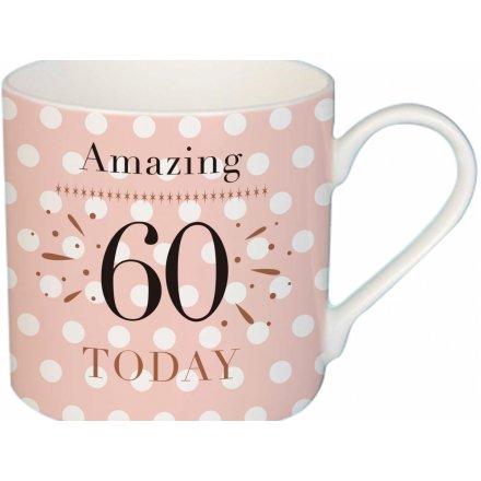 'Amazing! 60 Today'﻿﻿ Fine China Mug 
