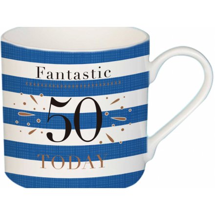 'Fantastic! 50 Today!' Fine China Mug 