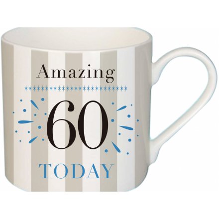 'Amazing! 60 Today' Fine China Mug 