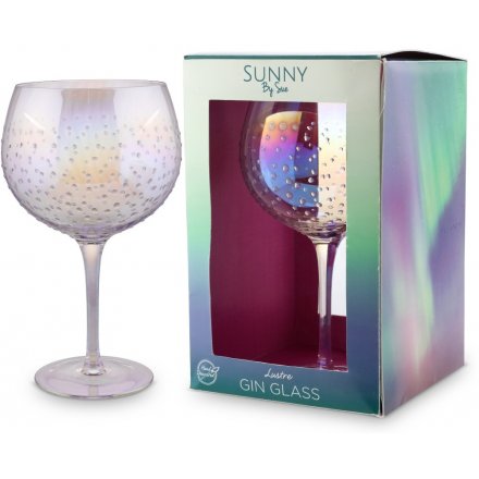 Sunny By Sue Silver Tinted Gin Glass 