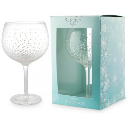  A stunningly elegant Gin Glass from the wonderful work of 'Sunny By Sue' set with a charming Christmas touch 