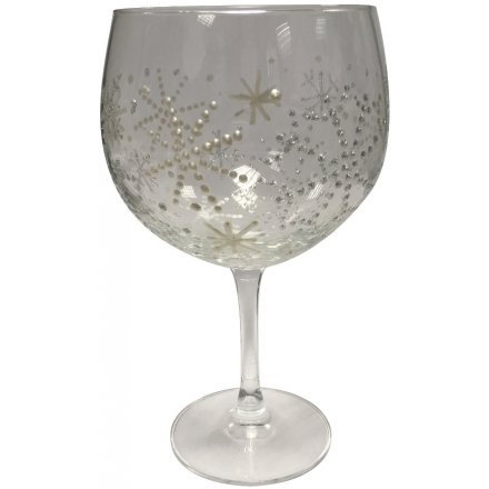 Sunny By Sue - White Pearl Gin Glass