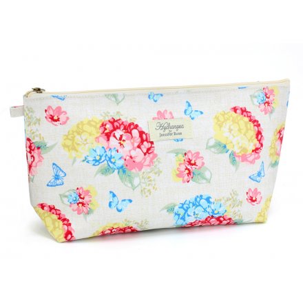 Floral Hydrangea Cosmetic Pouch