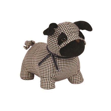 Bring a Country Charm touch to your home interior with this sweet standing pug doorstop 