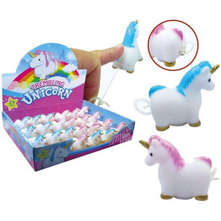 Pull the unicorns string and watch as it gallops across and smooth top surface!