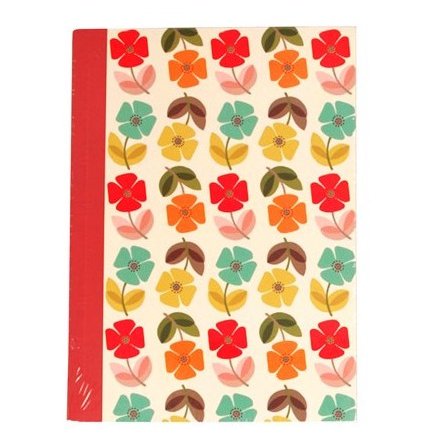  Part of our new Mid Century Poppy range is this charmingly colourful paper notebook