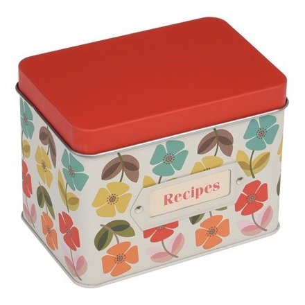 This quirky metal recipe tin will be perfect for bringing a splash of colour to any bakers kitchen! 