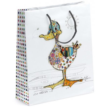 Bug Art Dotty Duck Design Gift Bag, Medium