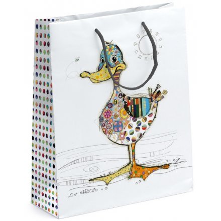 Bug Art Dotty Duck Design Gift Bag, Large