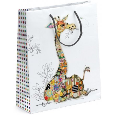 Bug Art Gerry Giraffe Gift Bag, Medium