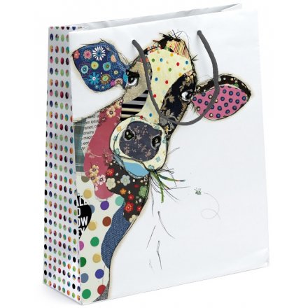 Bug Art Connie Cow Design Gift Bag, 33cm