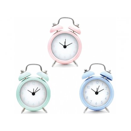Mini Coloured Alarm Clocks 