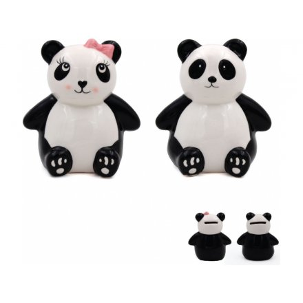 Help your little ones save up their pocket money and spare pennies with these cute Panda themed money boxes