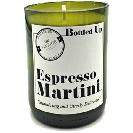 Recycled Bottle Candle - Espresso Martini