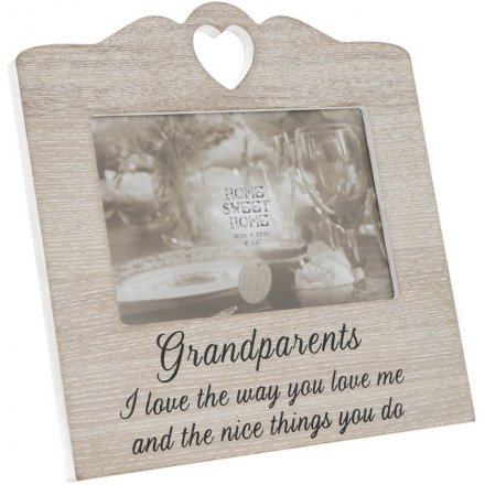 Grandparents Sentiments Heart Frame
