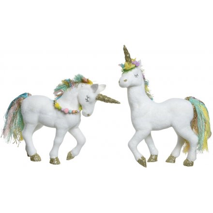 Sparkling Rainbow Unicorn Figures 