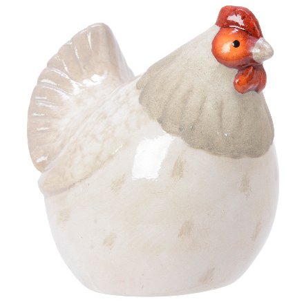 Plump Terracotta Chicken Ornaments 41579 Interior Decor