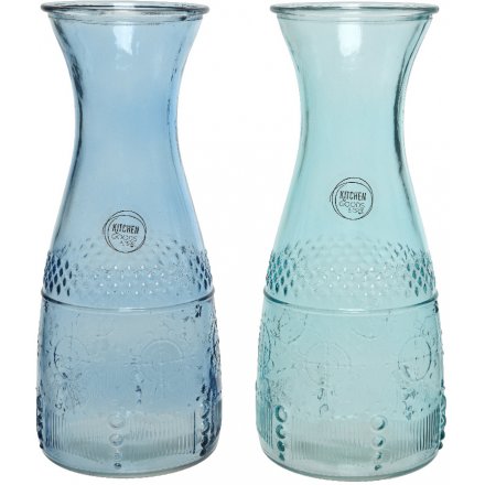 Ocean Waves Assorted Glass Carafes