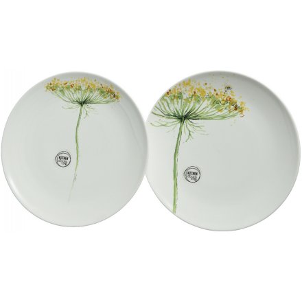  Give your dining table a charming Spring touch with this beautiful assortment of Porcelain breakfast plates 