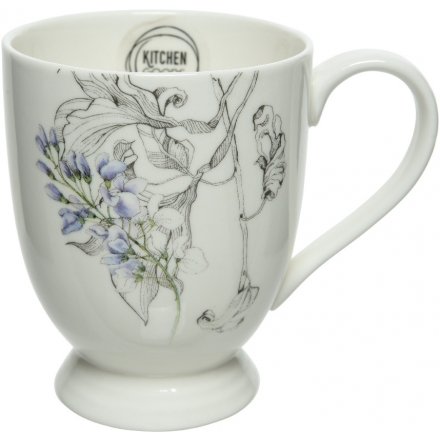  Bring the feeling of a Delicate Spring Morning into your kitchen interior with this beautifully decorated Porcelain mug