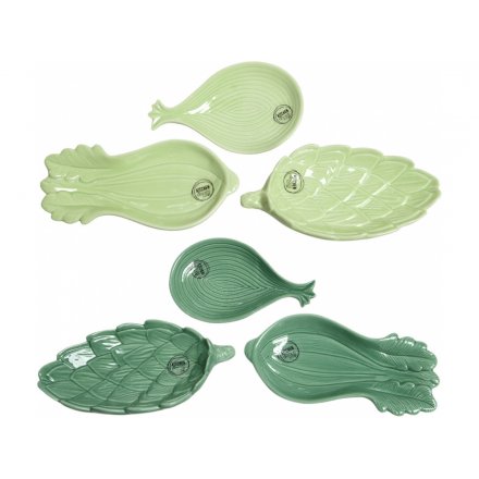 A mix of 6 porcelain vegetable dishes ideal for serving nibbles and dips. A lovely tableware item.