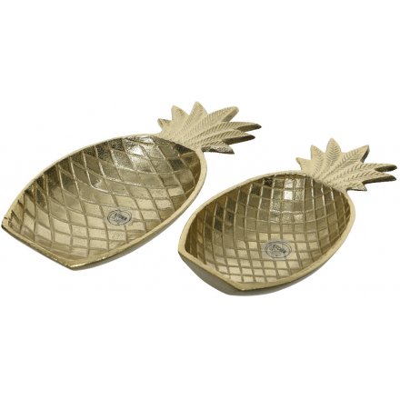 Set of 2 Pineapple Dishes
