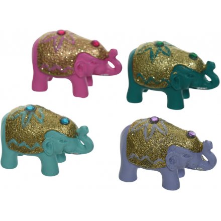  An assortment of colourful elephants inside mini bags, great little lucky gift ideas for friends or family 