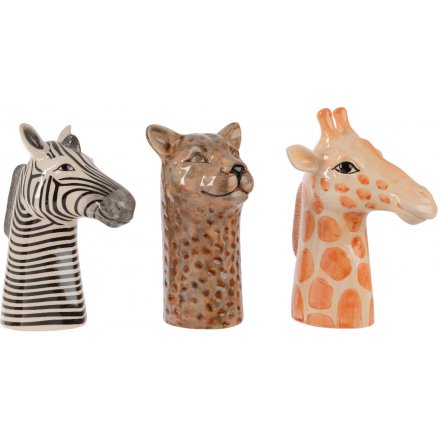 Zebra, Cheetah and Giraffe Vase, 3a