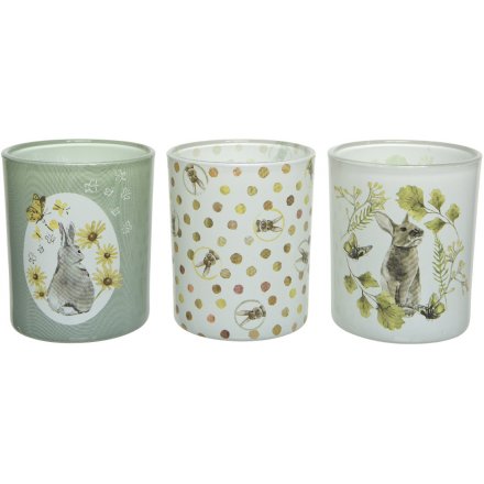 Spring Bunny Candle Holders 