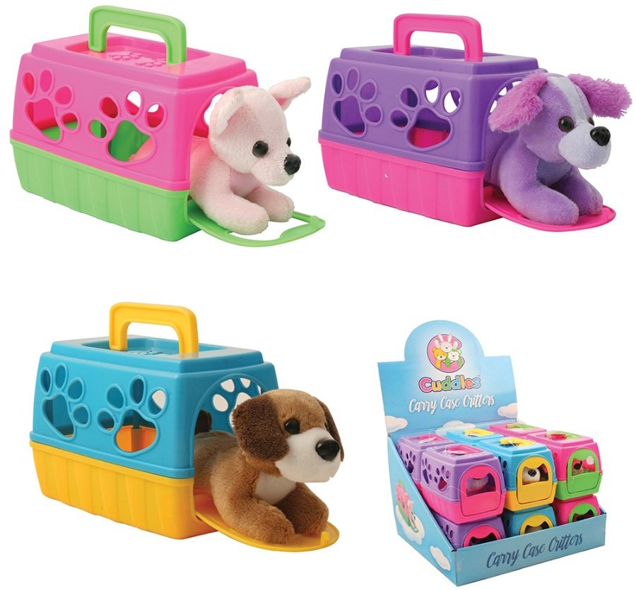 Puppy Carry Case Critters 14cm 41804 Kids / Soft Toys Rosefields