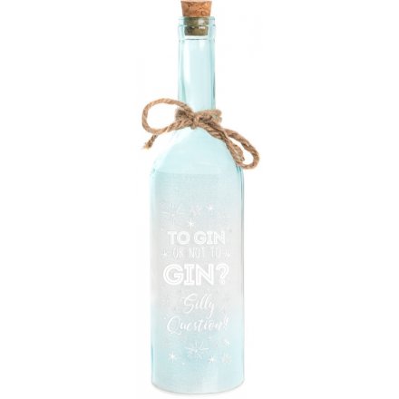 Blue LED Bottle - To Gin or Not To Gin?