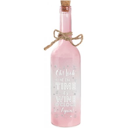 Pink LED Bottle - Wine O'clock 
