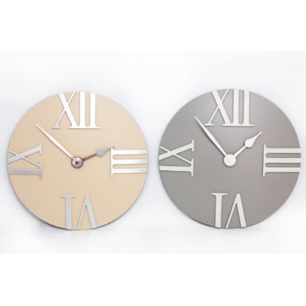 Grey/Cream Wall Clock