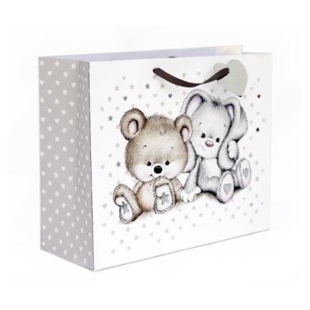Baby Bear and Bunny Gift Bag, Medium