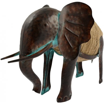 Distressed Garden Elephant Ornament 