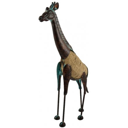 Distressed Garden Giraffe Ornament 