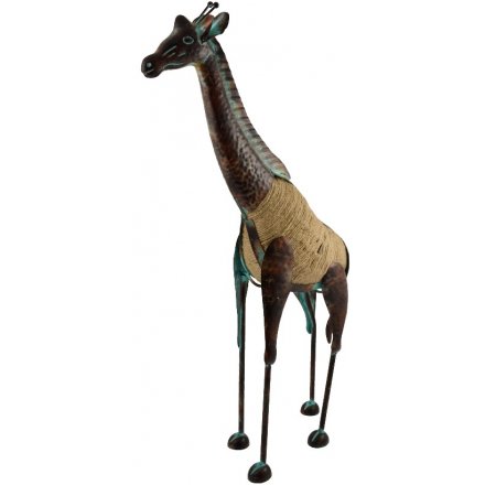 Large Distressed Garden Giraffe Ornament 