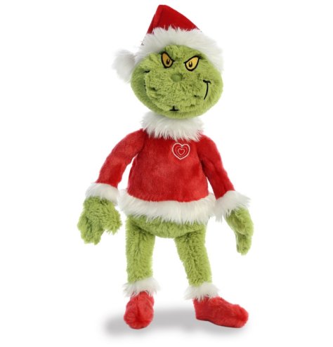 Get in the Christmas spirit with our new Dr Seuss themed soft toy! Meet the grumpy Grinch in his Santa suit, part of ou