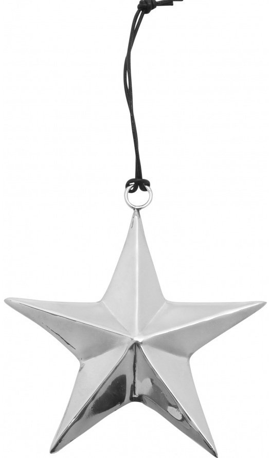 Hanging Silver Metal Star | 41998 | Christmas / Hanging Decorations ...