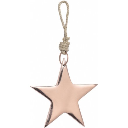 Hanging Copper Star, 8cm 