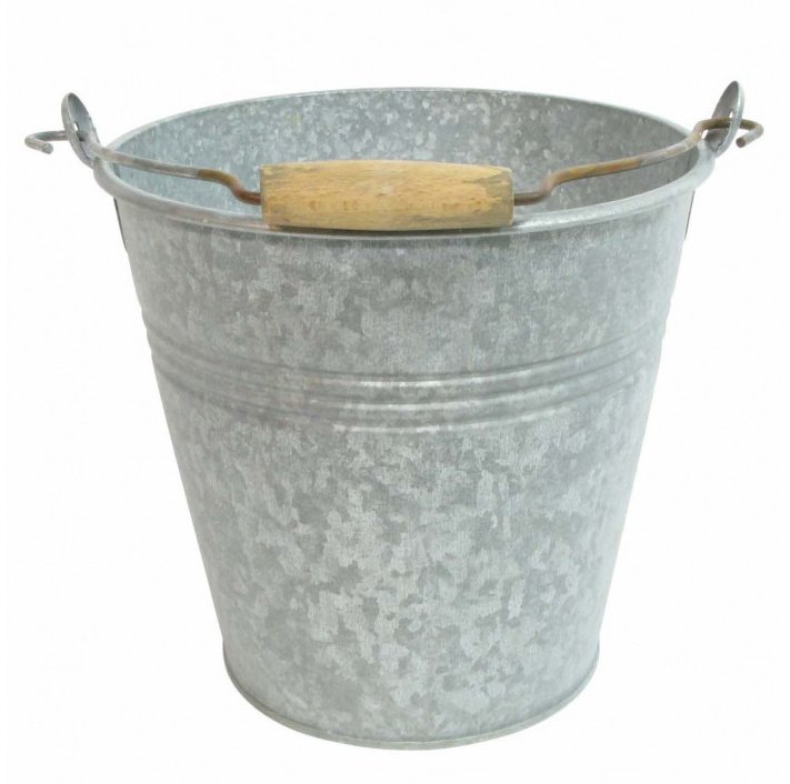 Rustic Metal Bucket Planter, 23cm 42036 Outdoor Living / Garden