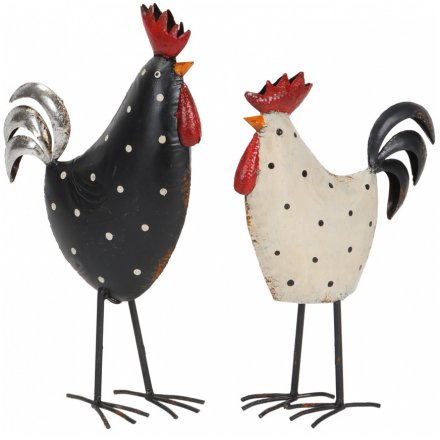 Metal Hen and Chicken, 2a