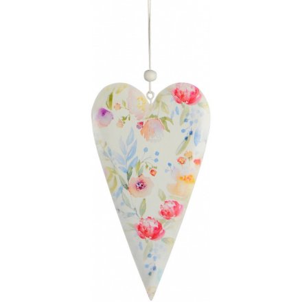 Hanging Floral Heart 