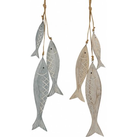 Hanging Strings of Wooden Fish, 42217, Interior Decor / Decorations and  Garlands