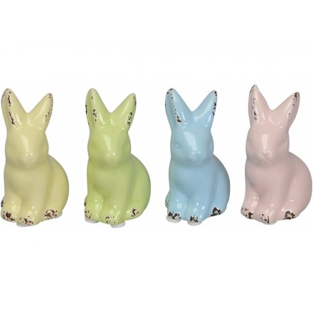 Pastel Hares, 7cm