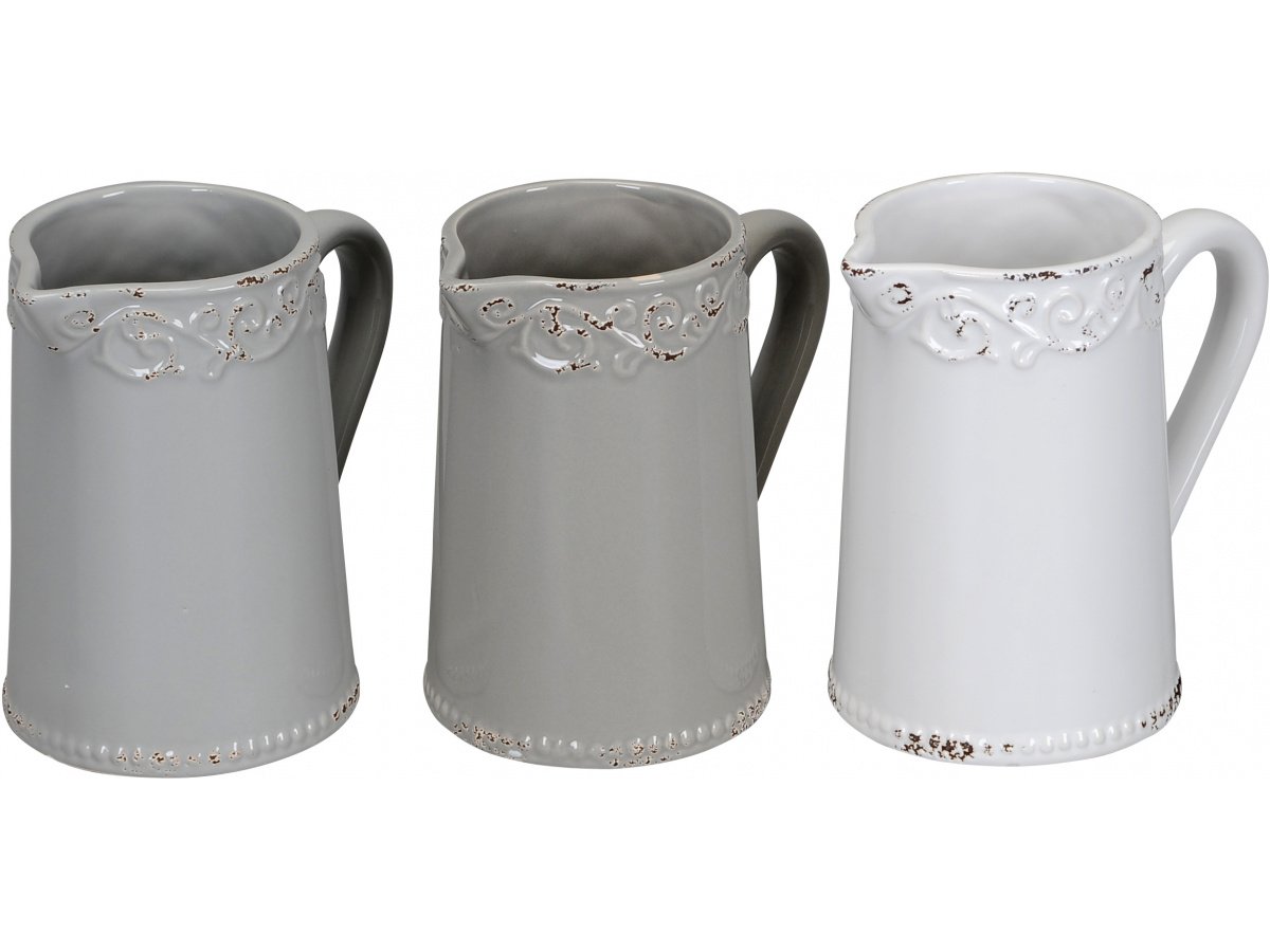 Grey Ceramic Jugs, 3a 42317 Homeware / Jugs & Vases Gainsborough