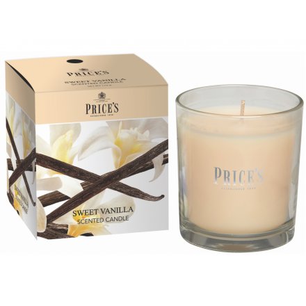 Prices Sweet Vanilla Boxed Candle