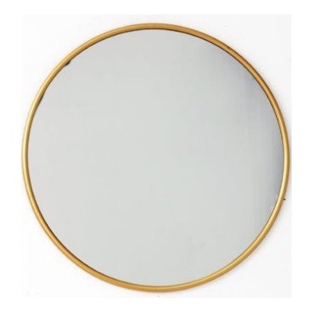 Round Mirror, Gold
