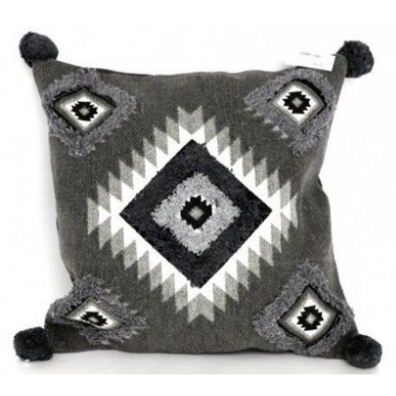 Aztec Cushion Pom Pom