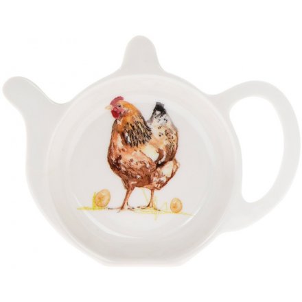 Country Chicken Teabag Tidy
